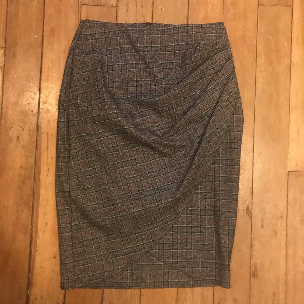 Zara Drape front pencil skirt